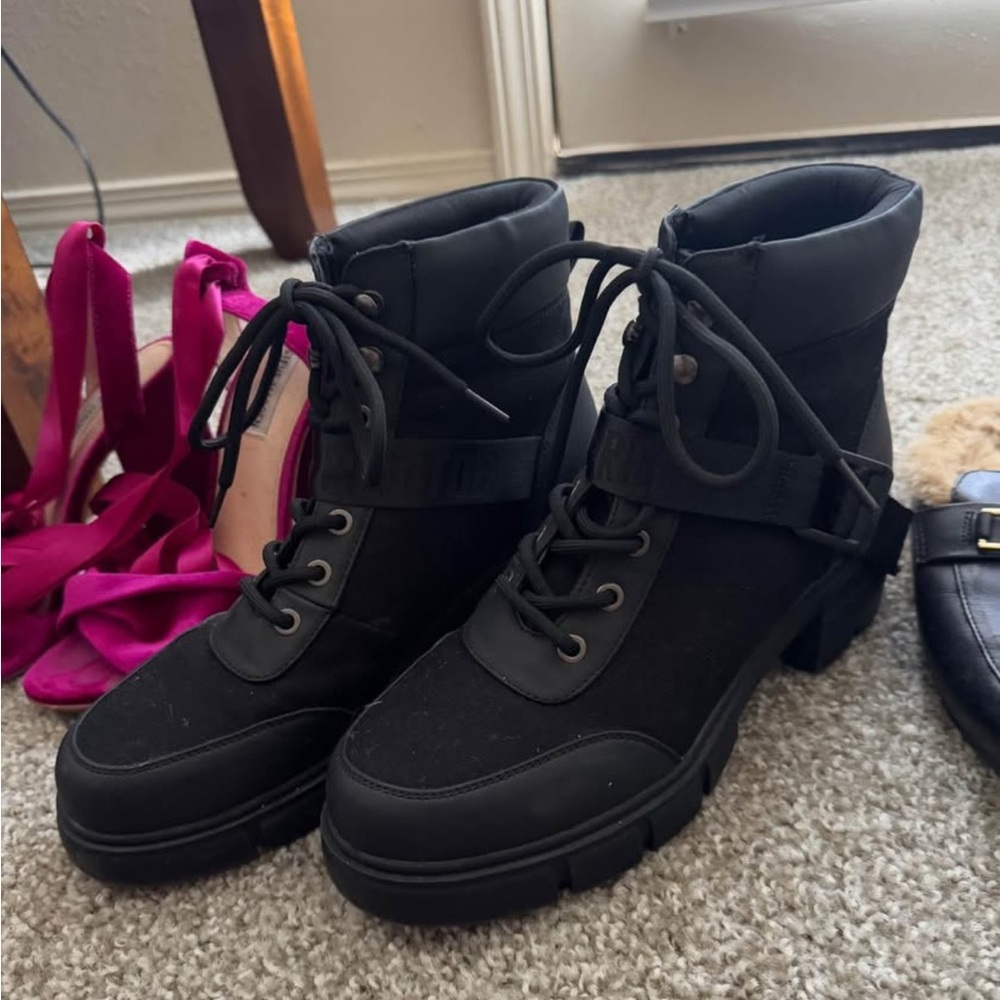 Stylish Black Women's Combat Boots